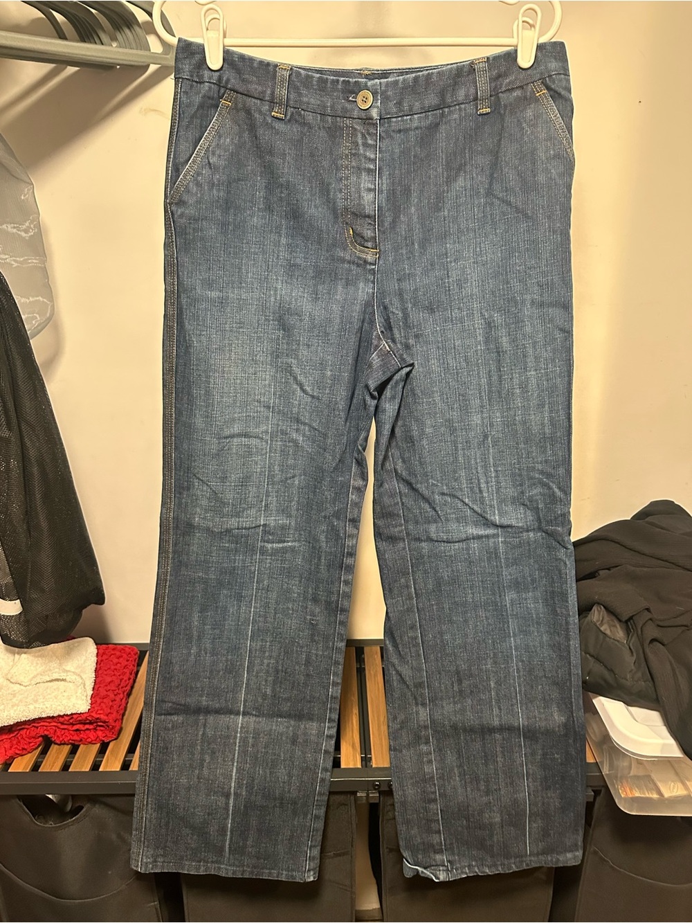 Talbots Straight Leg Jeans in Blue Denim